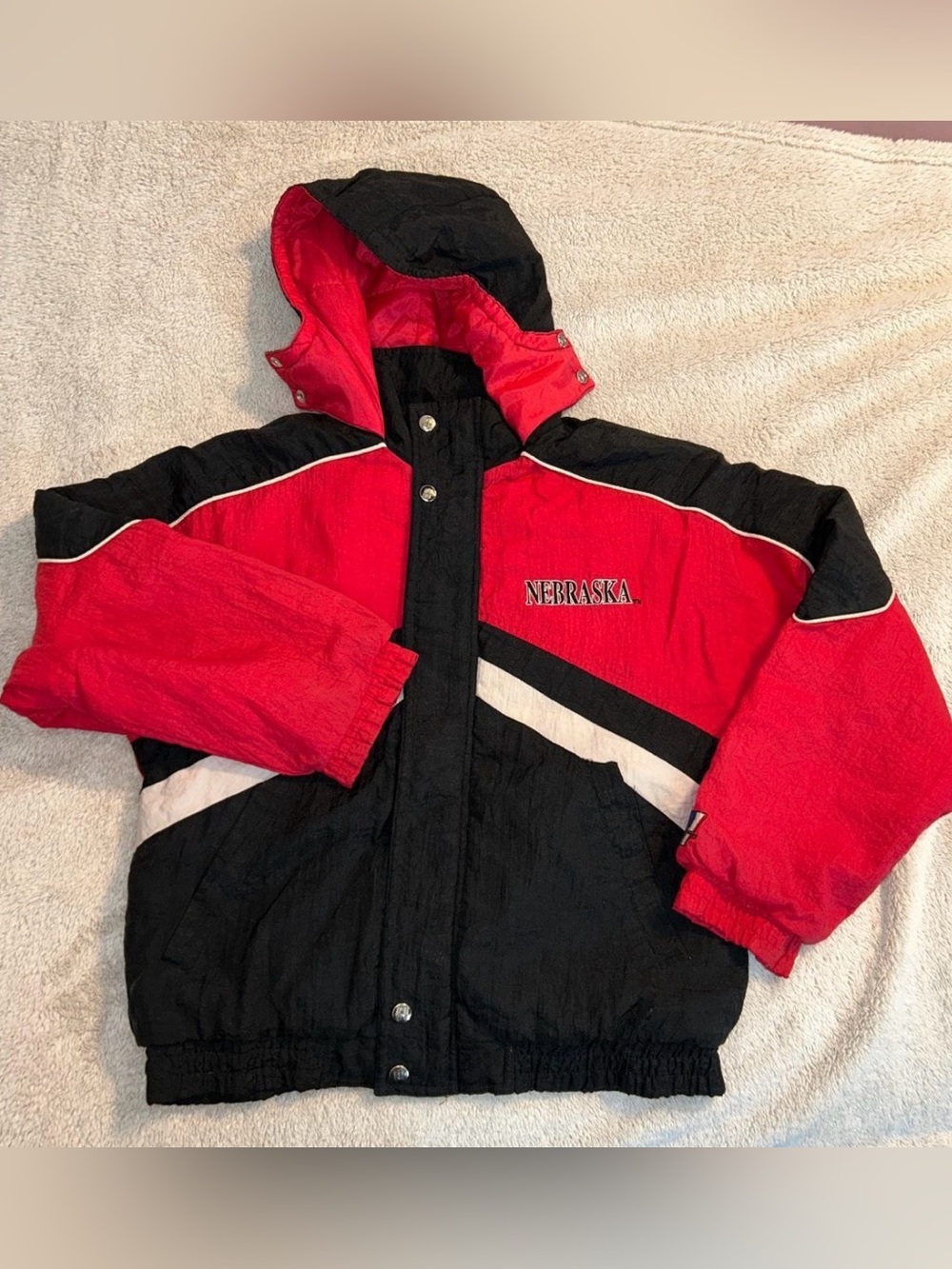 Vintage Kid's Nebraska Cornhuskers Puffer Size Large